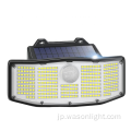 Ningbo Factory 2023 New 252Lled Long Time High Efficient Garden Porch Patio Solar Wall Light電気なし不要